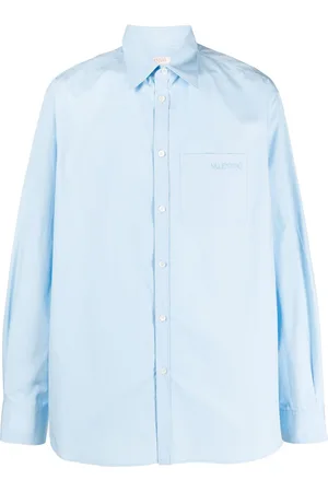 VALENTINO GARAVANI Logo-embroidered cotton shirt