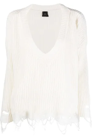 Pinko Distressed knitted jumper