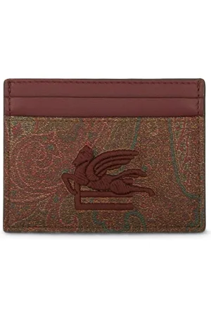 Etro Pegaso-motif paisley-print cardholder