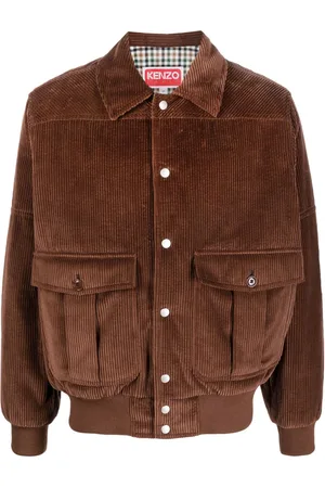 Kenzo Logo-patch corduroy jacket