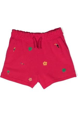 Ralph Lauren Motif-embroidered cotton track shorts