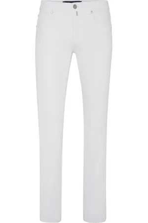 BILLIONAIRE Logo-embroidered straight-cut jeans
