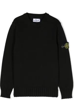 Stone Island Logo-patch cotton jumper