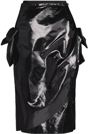 Maison Margiela Bow-detail asymmetric midi skirt
