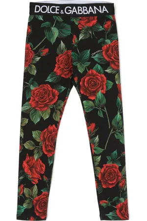 Dolce & Gabbana Floral-print cotton leggings