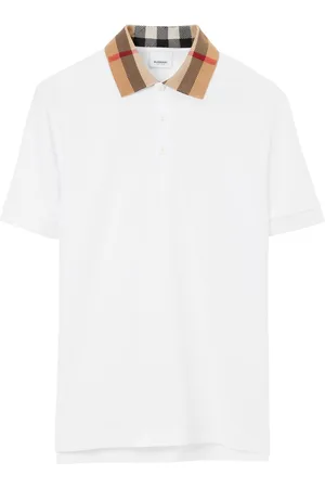 Burberry Vintage check print-detail polo shirt