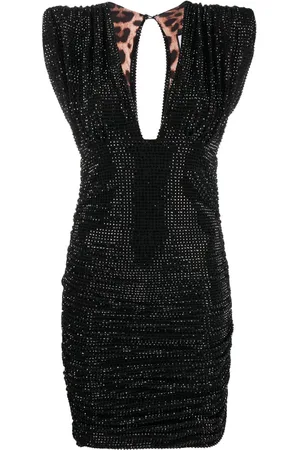 Philipp Plein Crystal-embellished mini dress