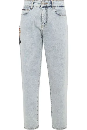 Philipp Plein Appliqu??-detail tapered jeans