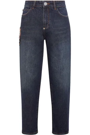 Philipp Plein Appliqu??-detail tapered jeans