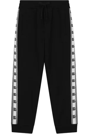 Dolce & Gabbana Logo-tape cotton track pants