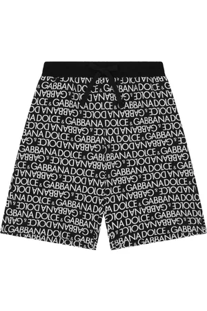 Dolce & Gabbana Logo-print cotton track shorts