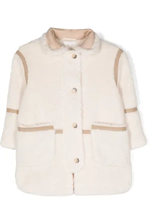 Chloé Faux-shearling cotton coat