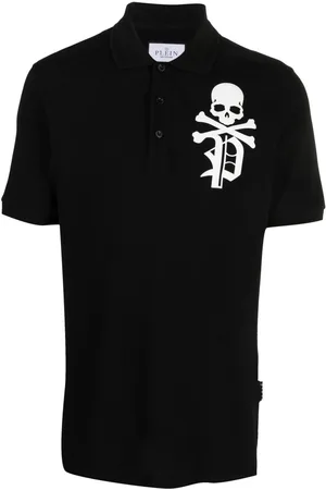 Philipp Plein Skull & Bones piqu?? polo shirt
