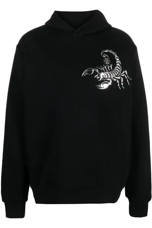 Philipp Plein Scorpion appliqu??-detail cotton hoodie