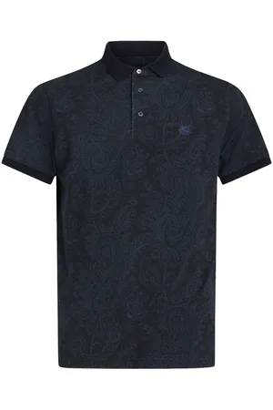 Etro Paisley-print cotton polo shirt