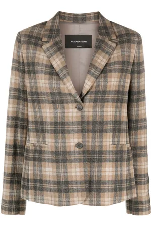 Fabiana Filippi Plaid-check pattern blazer