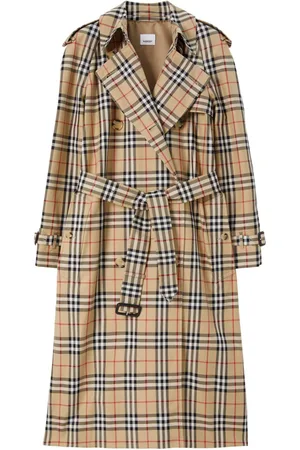 Burberry Vintage Check-print trench coat