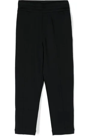 Emporio Armani Straight-leg cotton-blend trousers