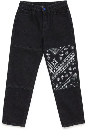 MARCELO BURLON Bandana Insert straight-leg jeans
