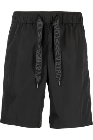 Ports V Logo-print drawstring track shorts