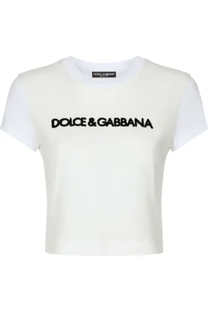 Dolce & Gabbana Logo-embroidered stretch-cotton T-shirt
