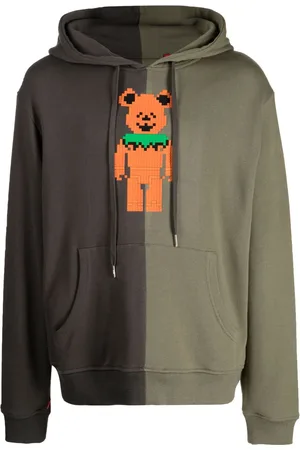 MOSTLY HEARD RARELY SEEN Bear-print cotton hoodie