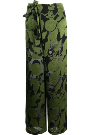 HENRIK VIBSKOV Graphic-print wrap trousers