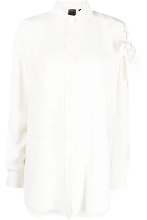 Pinko Bow-detail pointed-collar shirt