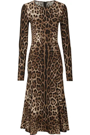 Dolce & Gabbana Leopard-print midi dress