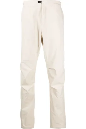 Stone Island Strap-detail high-rise tapered-leg trousers