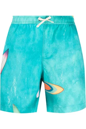BLUE SKY INN Graphic-print drawstring swim shorts