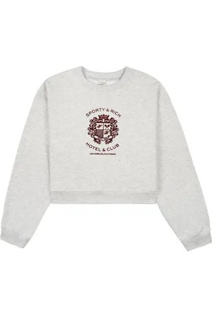 Sporty & Rich Hotel crest-motif sweatshirt