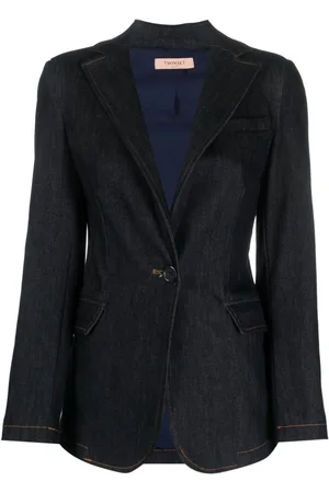 Twin-Set Single-breasted cotton-blend blazer