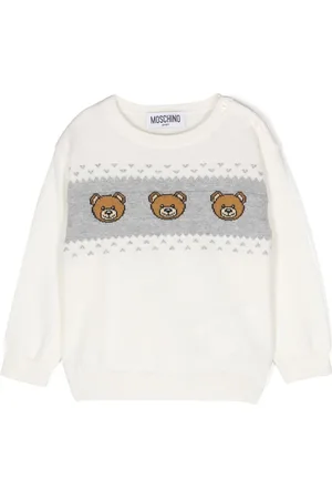 Moschino Teddy Bear intarsia-knit jumper
