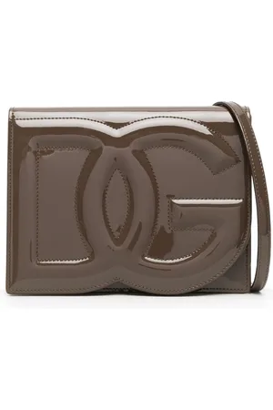 Dolce & Gabbana DG Logo patent leather crossbody bag