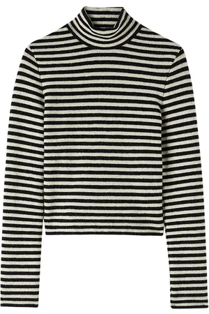 Jil Sander Logo-patch striped wool sweater