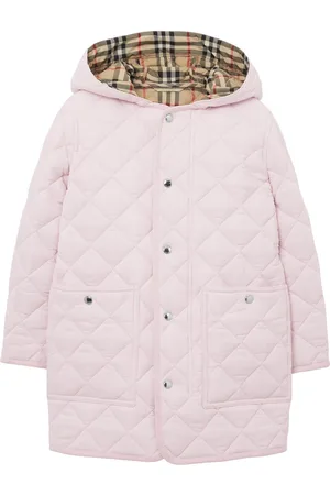 Burberry Diamond-quilted hooded padded coat