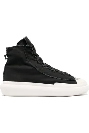 Y-3 Nizza distressed high-top sneakers