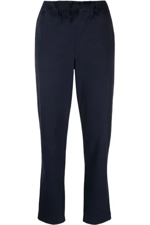 SEMICOUTURE Twill drawstring tapered trousers
