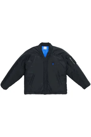 MARCELO BURLON Embroidered-logo lightweight bomber jacket