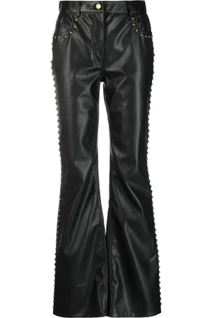 Moschino Stud-detail mid-rise trousers