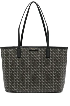 Tory Burch Monogrammed logo tote bag