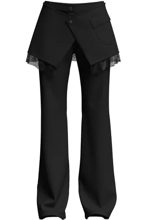 MACCAPANI Layered flared trousers