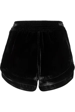 Philipp Plein Velvet elasticated-waist shorts