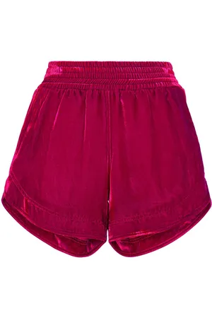 Philipp Plein Velvet elasticated-waist shorts