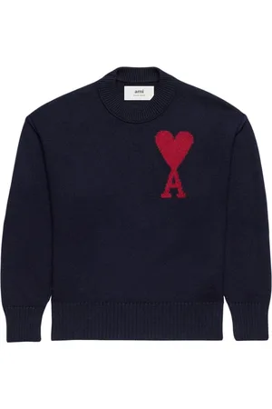Ami Ami de Coeur intarsia-logo jumper