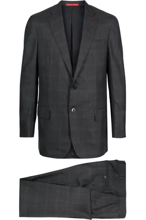 ISAIA Tartan-pattern wool suit
