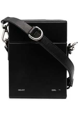 HELIOT EMIL Leather-box messenger bag