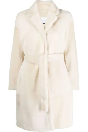 YVES SALOMON Belted single-breasted coat