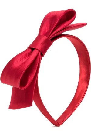HUCKLEBONES LONDON Satin bow head band